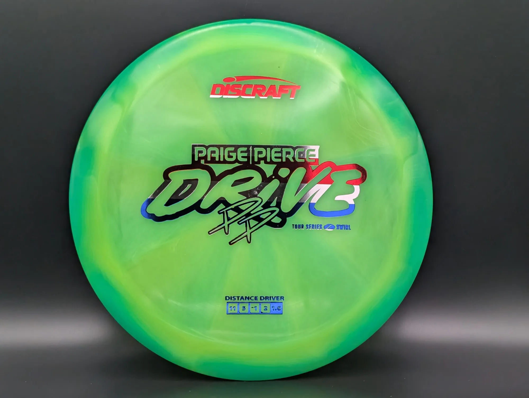 Photo of this disc, 173-174 g, Green/USA