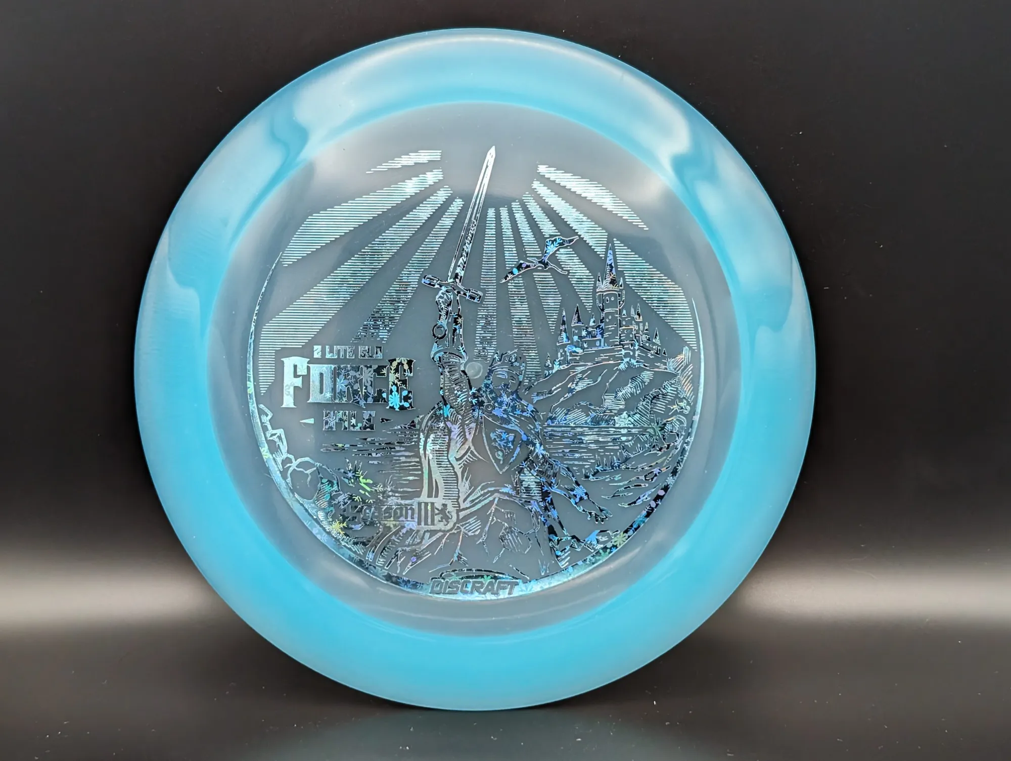 Photo of this disc, Z Lite Glo, 167-169 g, Blue/Snowflakes