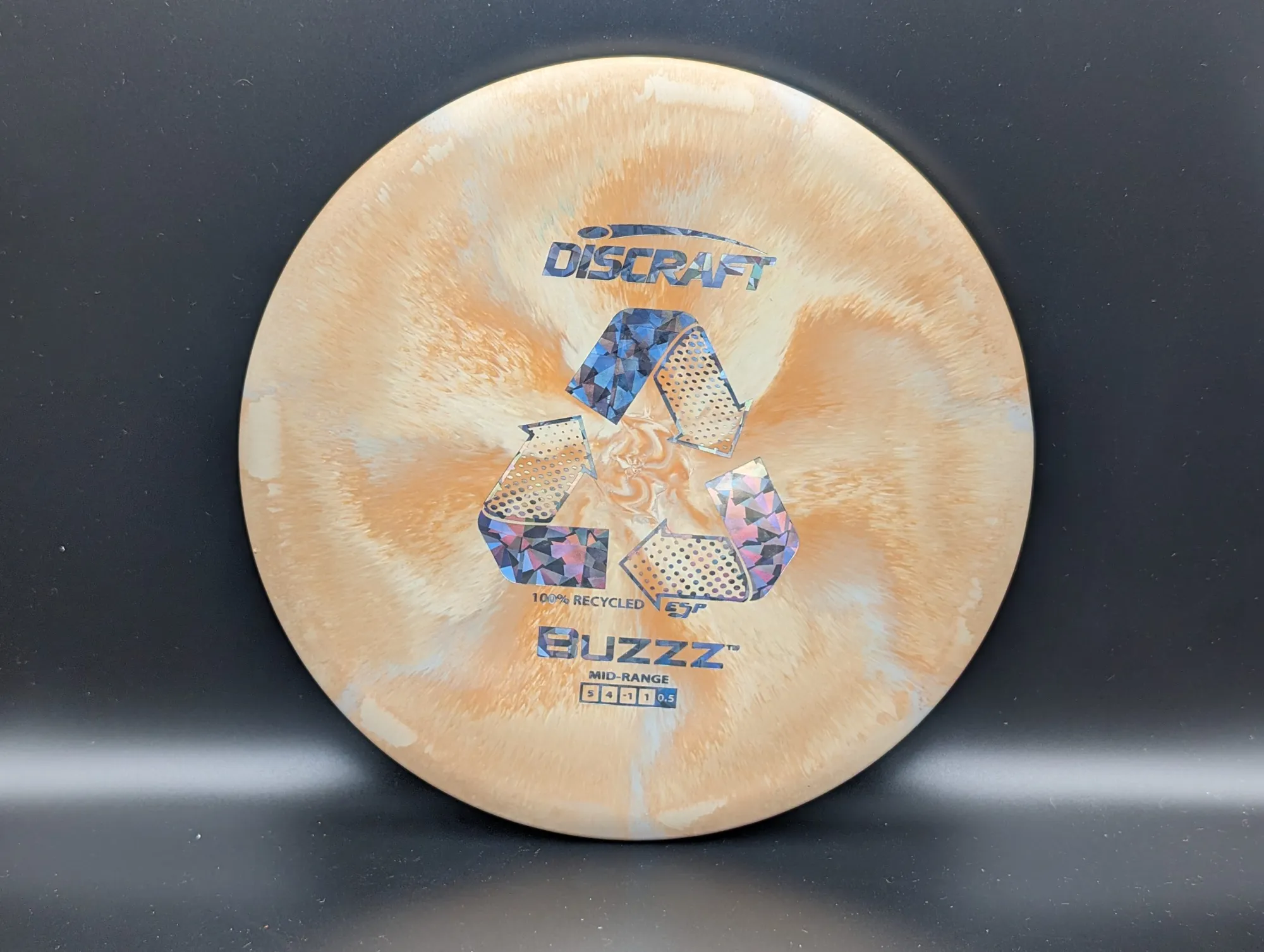 Photo of this disc, Recycled ESP, 177 g+, Yellow-Brown/Silver