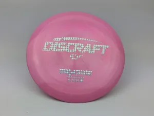 Photo of this disc, ESP, 173-174 g, Pink/Silver Checker, D4668, full size