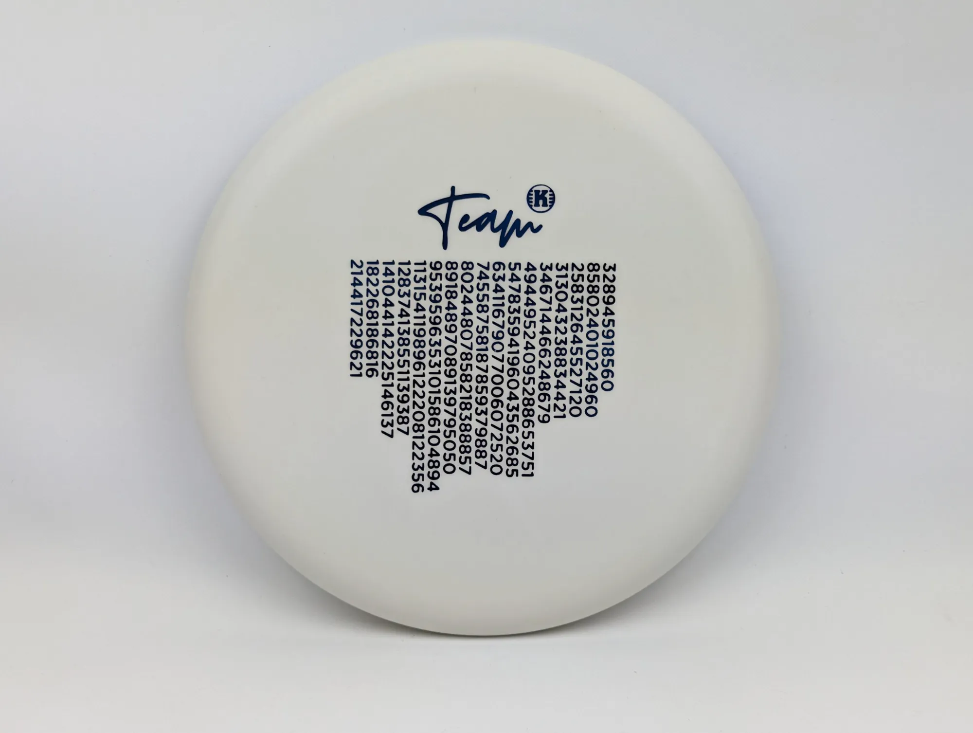 Photo of this disc, K3 Glow, 176 g, White/Blue