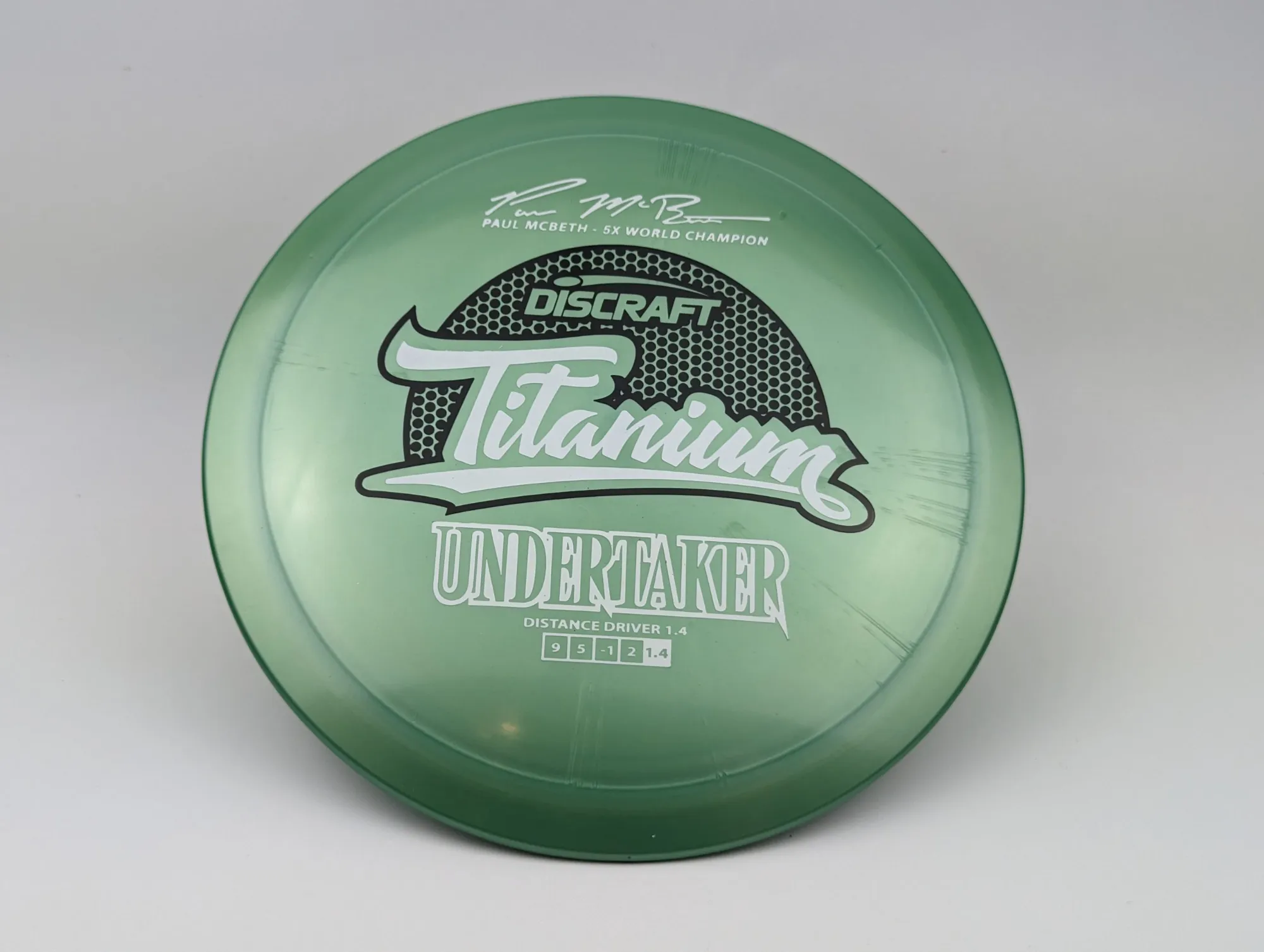 Photo of this disc, Ti, 173-174 g, Green/White
