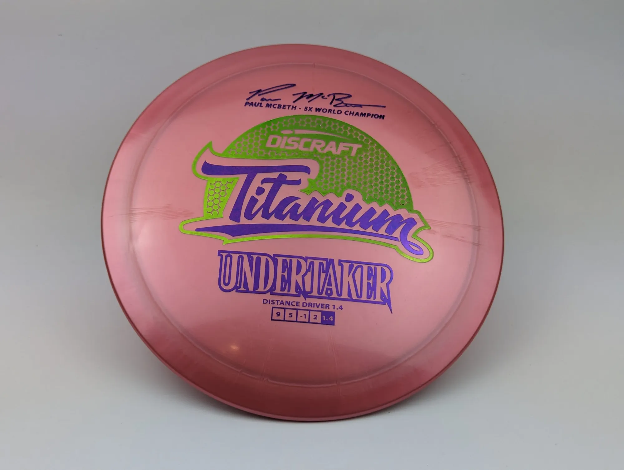 Photo of this disc, Ti, 170-172 g, Red/Purple