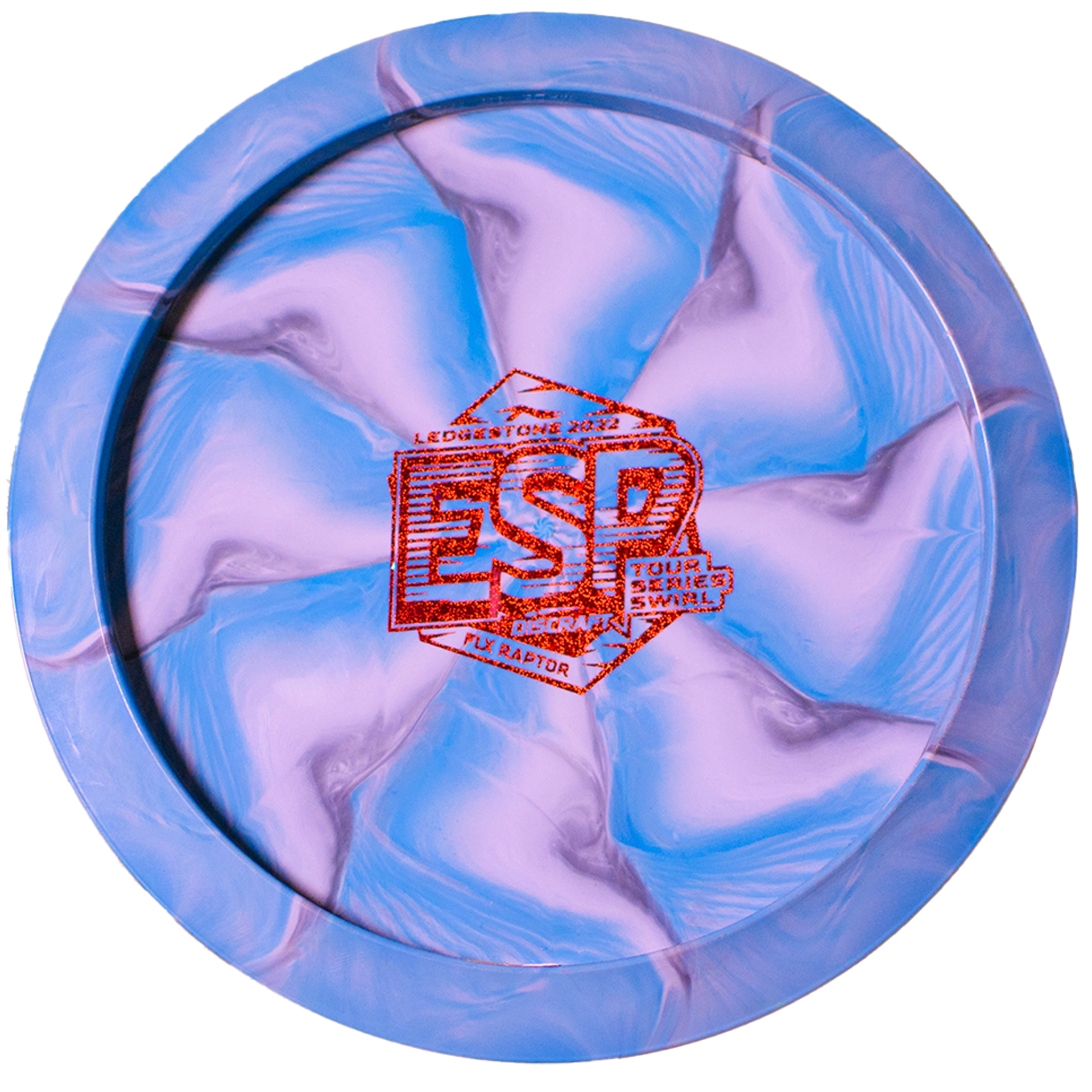 Used (9.5) ESP FLX Swirl Raptor 174g | Team Figgins Disc Golf